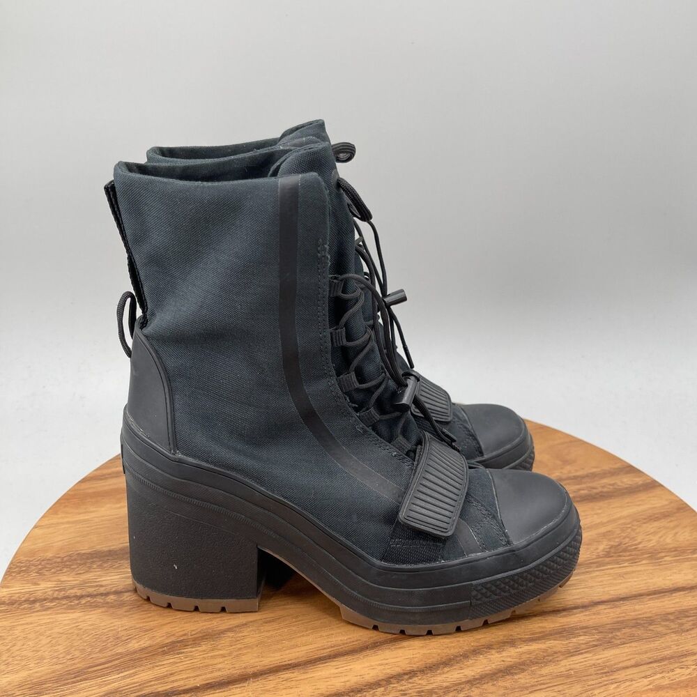 Converse Chuck All Star CTAS GR82 XX-Hi Boots Womens Size 8.5 Black Platform
